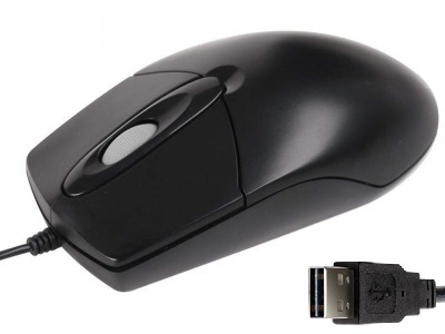 МИШКА A4 OP-720D USB - BLACK