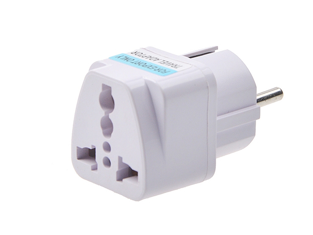 ПРЕХОДНИК 220V UK to EU Schuko - White