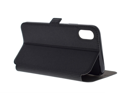 Тефтер странично отваряне  BOOK POCKET за IPhone X / 10 , Черен
