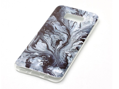 Силиконов гръб Marble за Samsung Galaxy S8 Plus 2017 G955, Сив