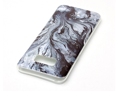 Силиконов гръб Marble за Samsung Galaxy S8 Plus 2017 G955, Сив