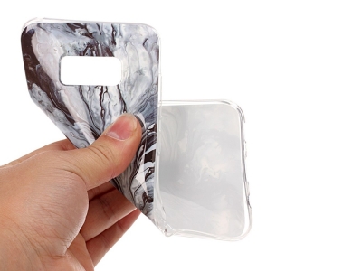 Силиконов гръб Marble за Samsung Galaxy S8 Plus 2017 G955, Сив