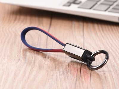 USB Кабел HOCO U36 към Micro USB , Червен/ Син