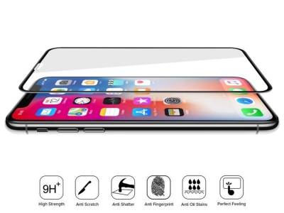 Стъклен протектор 5D Full Glue за Iphone XS Max / iPhone 11 Pro Max, Черен