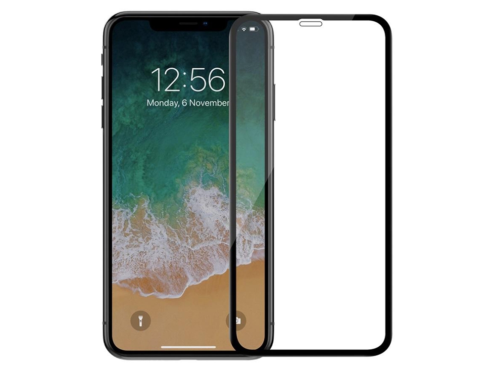 Стъклен протектор 5D Full Glue за Iphone XR  / iPhone 11 , Черен