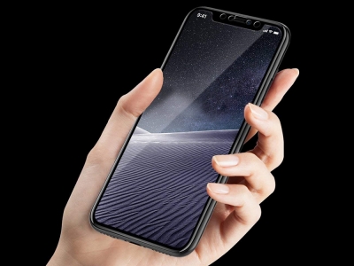 Стъклен протектор 5D Full за iPhone X / Xs / iPhone 11 Pro  , Черен