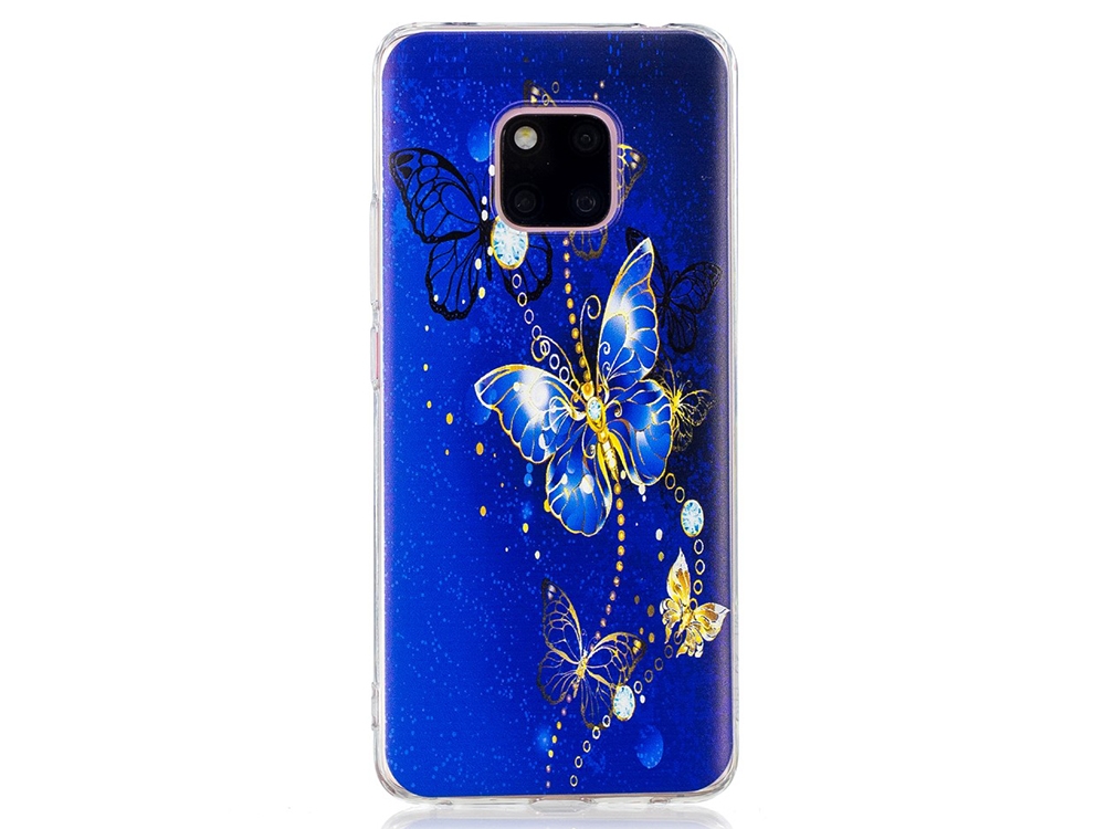 Силиконов гръб за Huawei Mate 20 Pro, Пеперуда