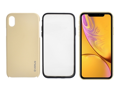 360 Градуса Калъф за iPhone XR (6.1), Златист