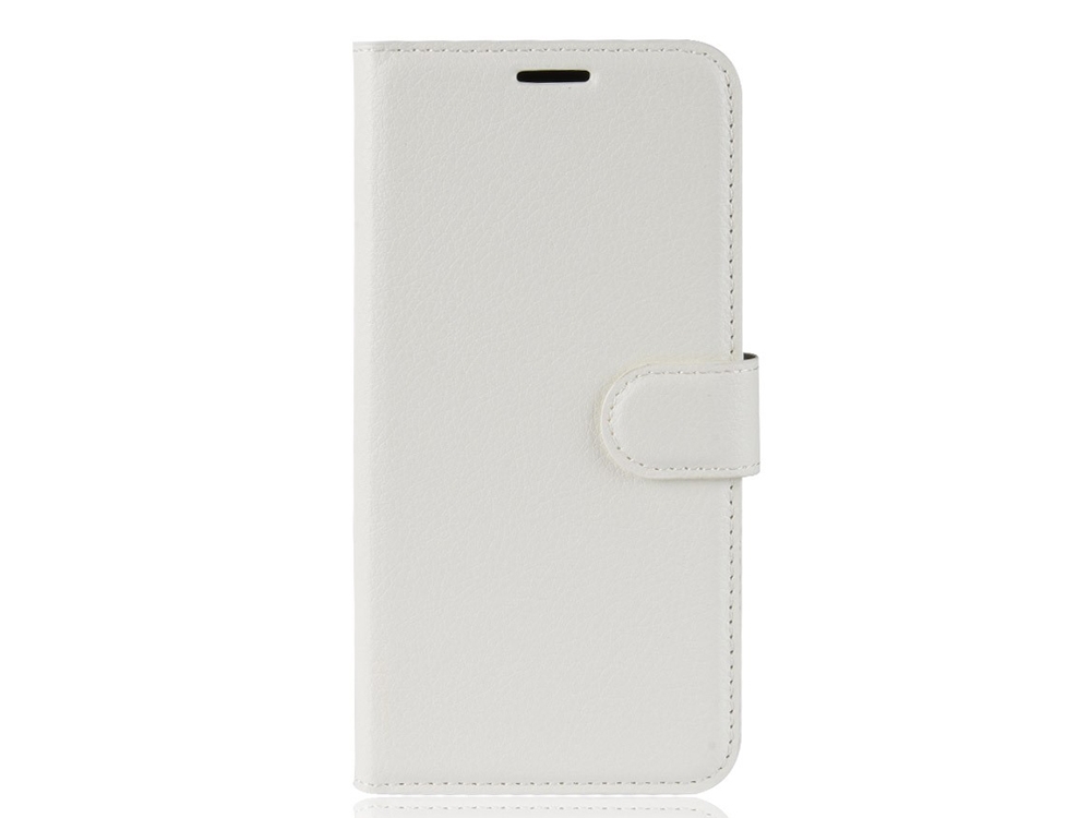 Калъф Тефтер Litchi за Xiaomi Mi 8 Lite, Бял