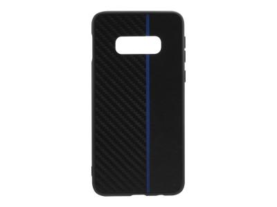 Удароустойчив гръб Moto Carbon за Samsung Galaxy S10e (G970) , Черен / Син