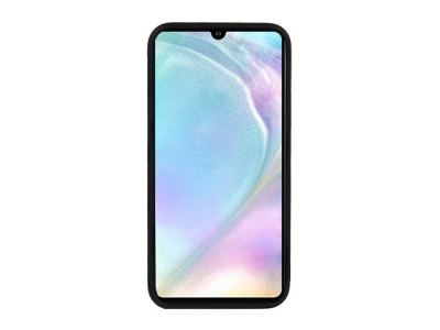 Стъклен гръб със силиконова лайстна Glass за Huawei P30, Тъмно сив