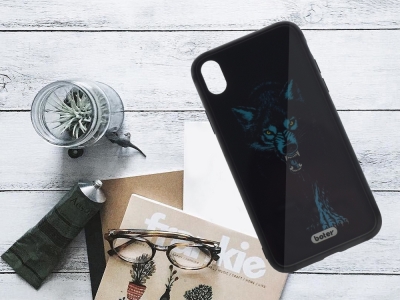 Пластмасов Гръб Glass Boter за iPhone XS Max, Вълк