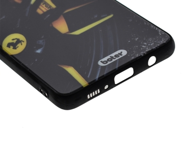 Пластмасов Гръб Glass Boter за Samsung Galaxy S10 Plus, Ferrari