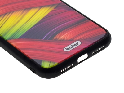 Пластмасов Гръб Glass Boter за iPhone XR (6.1), Цветни нишки 