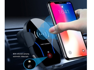 Стойка за кола и Безжично зарядно Induction Wireless Car