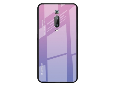 Стъклен Гръб Glass за Xiaomi Redmi K20 / Xiaomi K20 Pro / Xiaomi Mi 9T / Xiaomi Mi 9T Pro, Розов/ Лилав