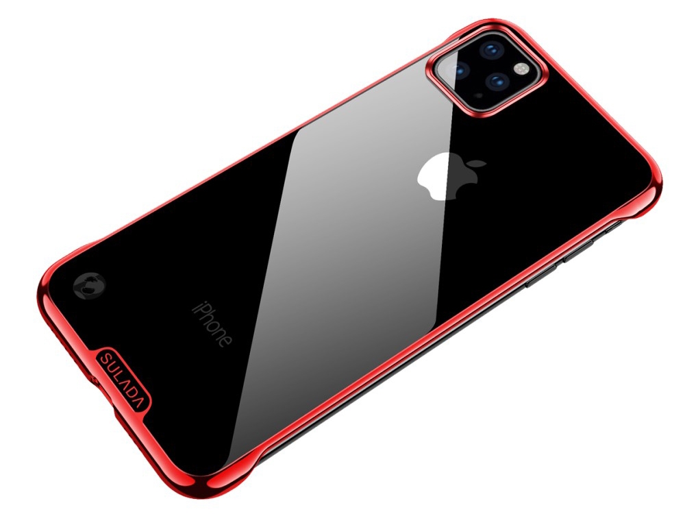 Пластмасов Гръб SULADA Electroplating за iPhone 11 Pro Max (6.5), Червен