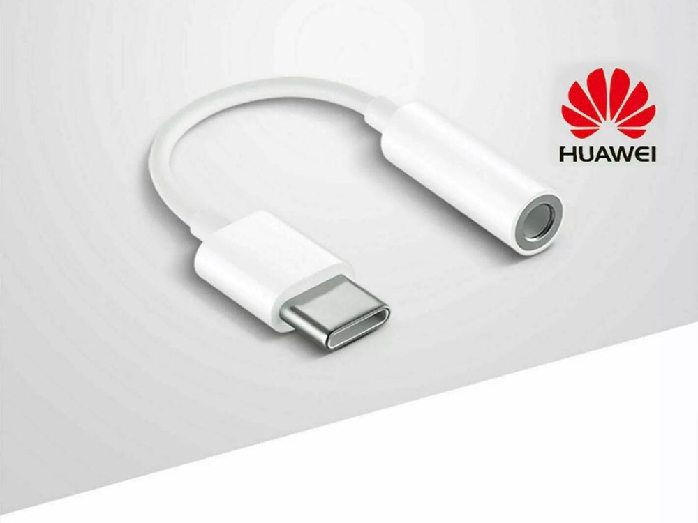 Адаптер Huawei CM20 HF/audio (Jack 3,5 mm - Type C) Bulk White