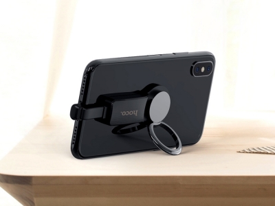 Адаптер HOCO Le Tour LS22 , Lightning to 2 x Lightning + пръстен , Черен