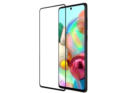 Стъклен Протектор 5D Full Glue за Samsung Galaxy A71 (2019), Черен