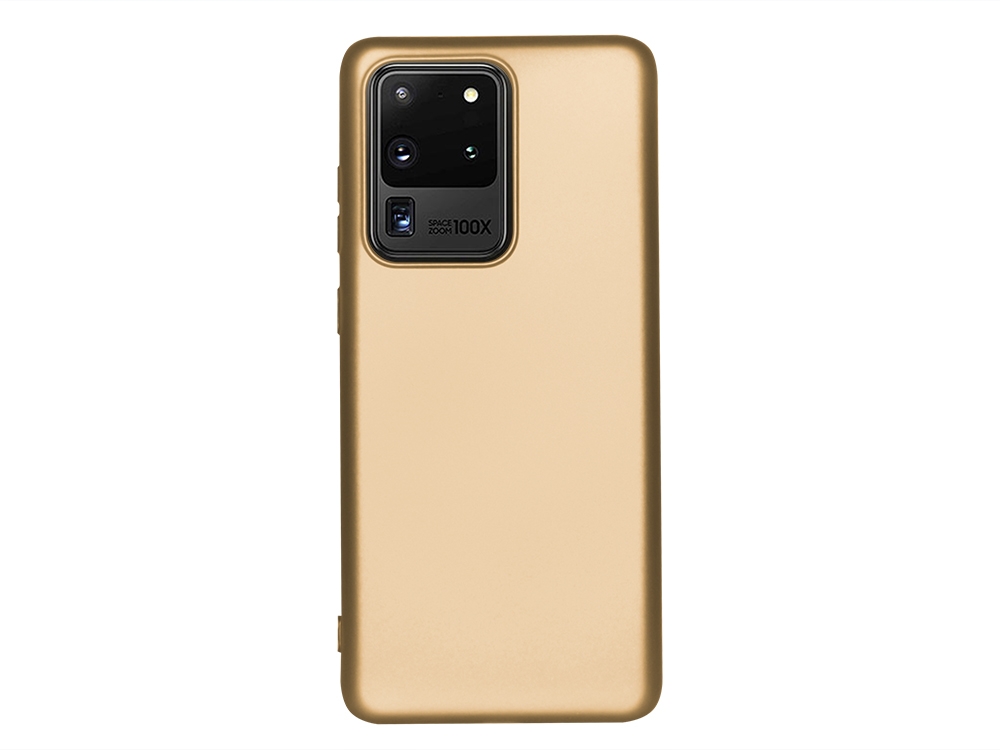 Силиконов калъф Level за Samsung Galaxy S20 Ultra, Златист