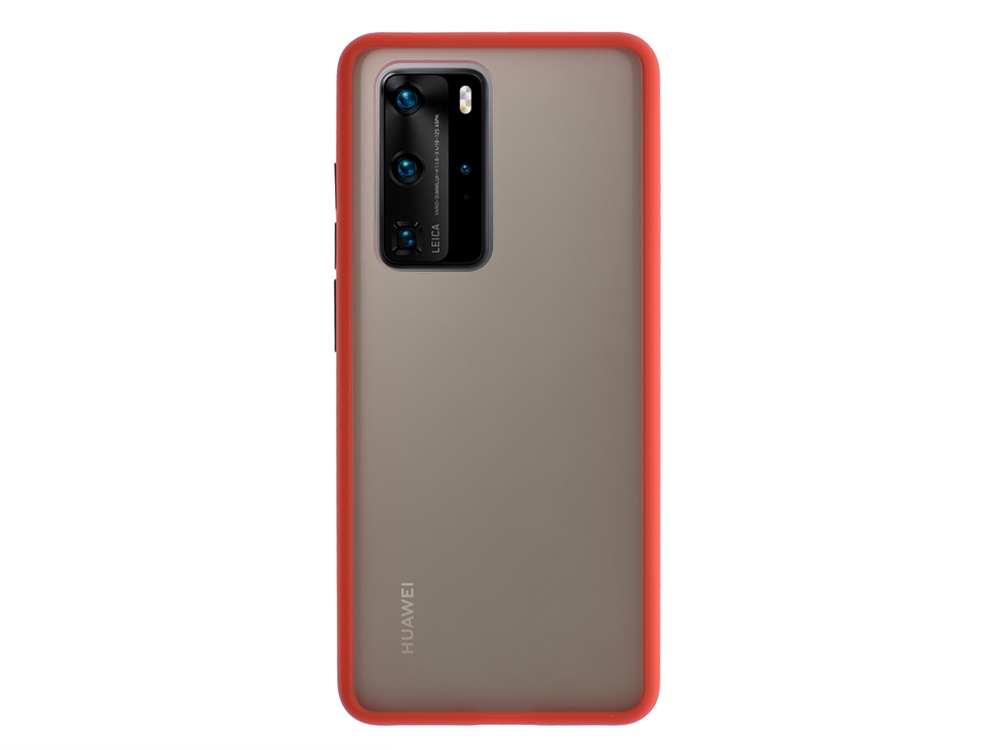 Удароустойчив Гръб Bumper за Huawei P40 Pro, Червен