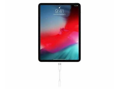 Преходник на Apple MU7E2ZM A с Jack 3.5 mm към Type C, Бял