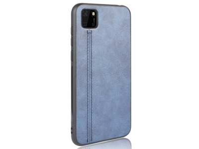 Удароустойчив гръб Leather Coated за Huawei Y5p/Honor 9S, Син