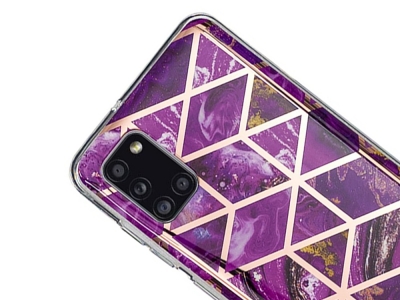 Силиконов Гръб Marble Skin за Samsung Galaxy A31, Розов