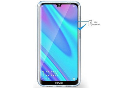 360 градуса силиконов калъф за Huawei P40 Lite E, Прозрачен
