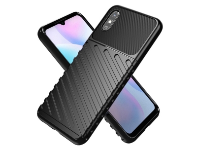 Силиконов гръб Twill Skin за Xiaomi Redmi 9A, Черен