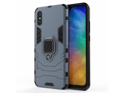 Удароустойчив калъф Ring Holder за Xiaomi Redmi 9A, Син