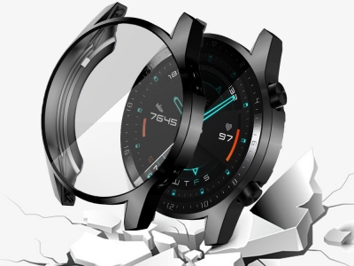 Силиконов Протектор за  смарт часовник Huawei Watch GT 2 46mm, Черен