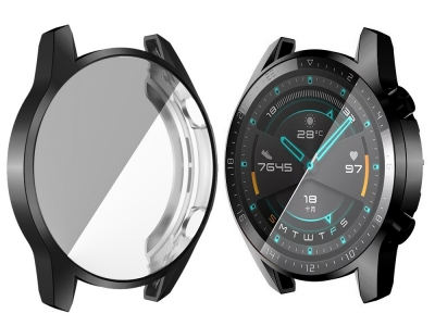 Силиконов Протектор за  смарт часовник Huawei Watch GT 2 46mm, Черен