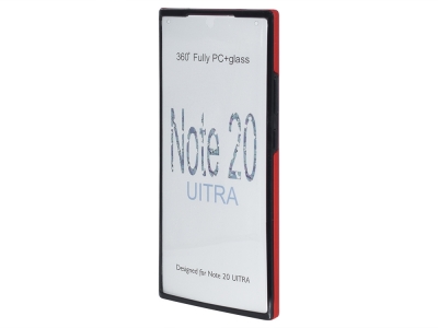360 Градуса Калъф за Samsung Galaxy Note 20 Ultra, Червен