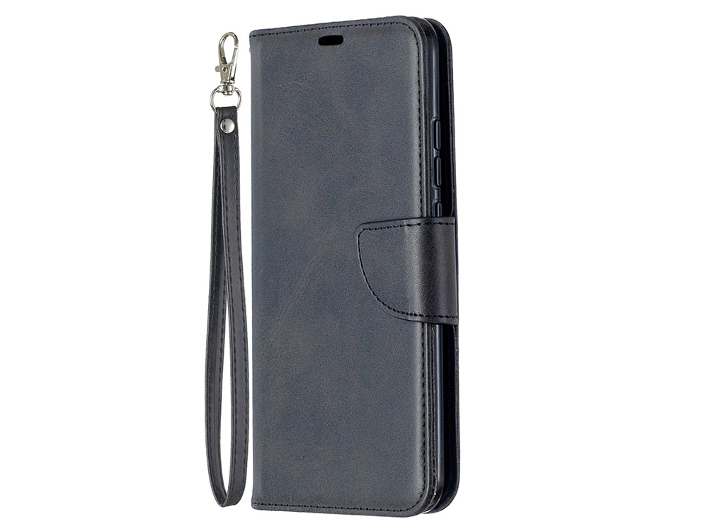 Калъф Тефтер Leather Wallet за Xiaomi Redmi 9C, Черен