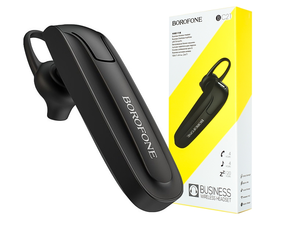 Безжична bluetooth слушалка Borofone BC21 Encourage Sound, Черен