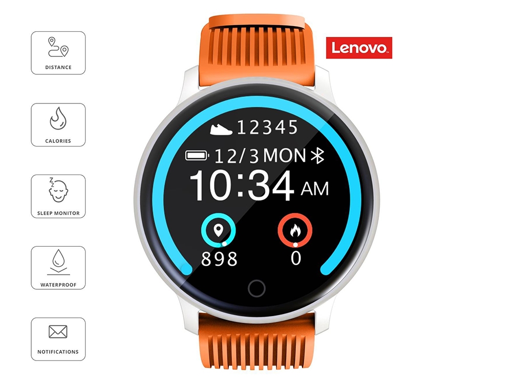 Смарт Часовник Lenovo BLAZE HW10H, Оранжев