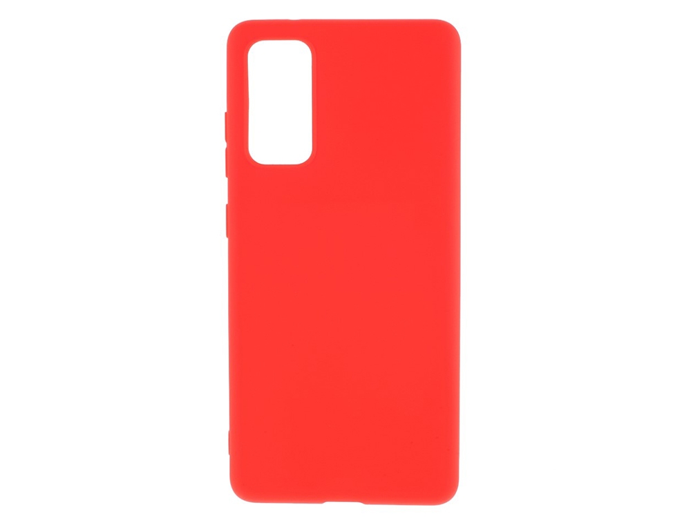 Силиконов калъф Matte за Samsung Galaxy S20 FE, Червен