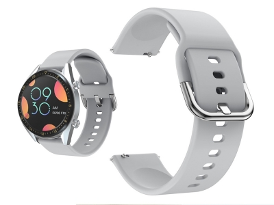 Силиконова каишка 22mm за Huawei Watch GT / Watch GT2 / Watch Active, Сив