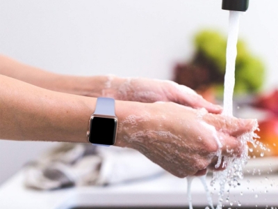 Силиконова каишка за Apple Watch Series 1/2/3 42mm / Series 4/5/6/SE 44mm, Лилав
