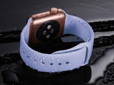Силиконова каишка за Apple Watch Series 1/2/3 42mm / Series 4/5/6/SE 44mm, Лилав