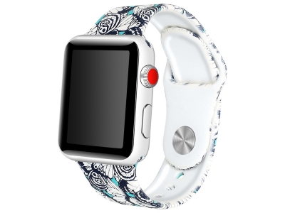 Силиконова каишка за Apple Watch Series 5 4 44mm / Series 3 2 1 42mm - Style E