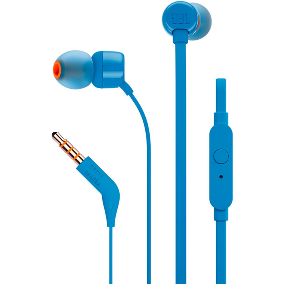 Слушалки JBL T110 BLU, син