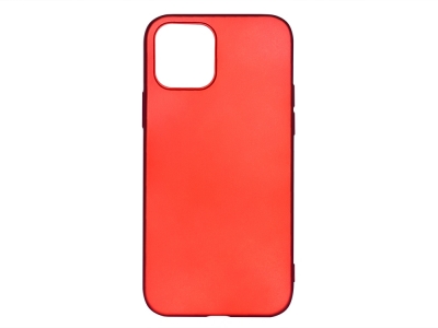 Силиконов калъф Level за iPhone 12 / 12 Pro, Червен