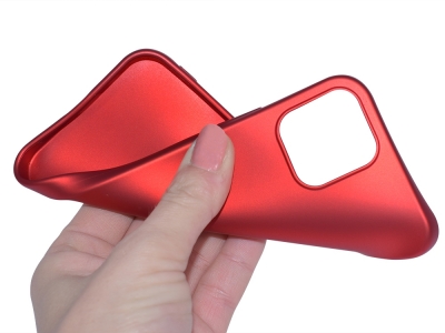 Силиконов калъф Level за iPhone 12 / 12 Pro, Червен