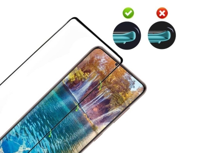 Стъклен Протектор Full Glue 5D за Samsung Galaxy S21, Черен