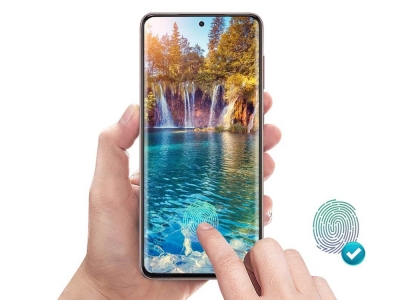 Стъклен Протектор Full Glue 5D за Samsung Galaxy S21, Черен