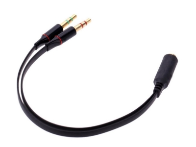 Преходник Adaptor 3.5mm 4pin F / 2 x 3.5mm M - CBL - SP40