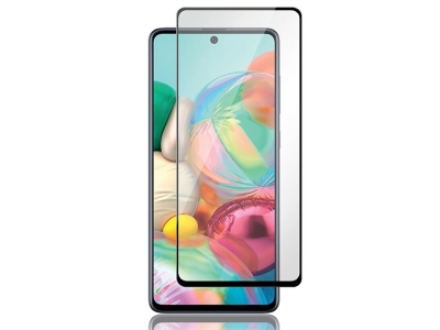 Стъклен Протектор 5D Full Glue за Samsung Galaxy A72, Черен